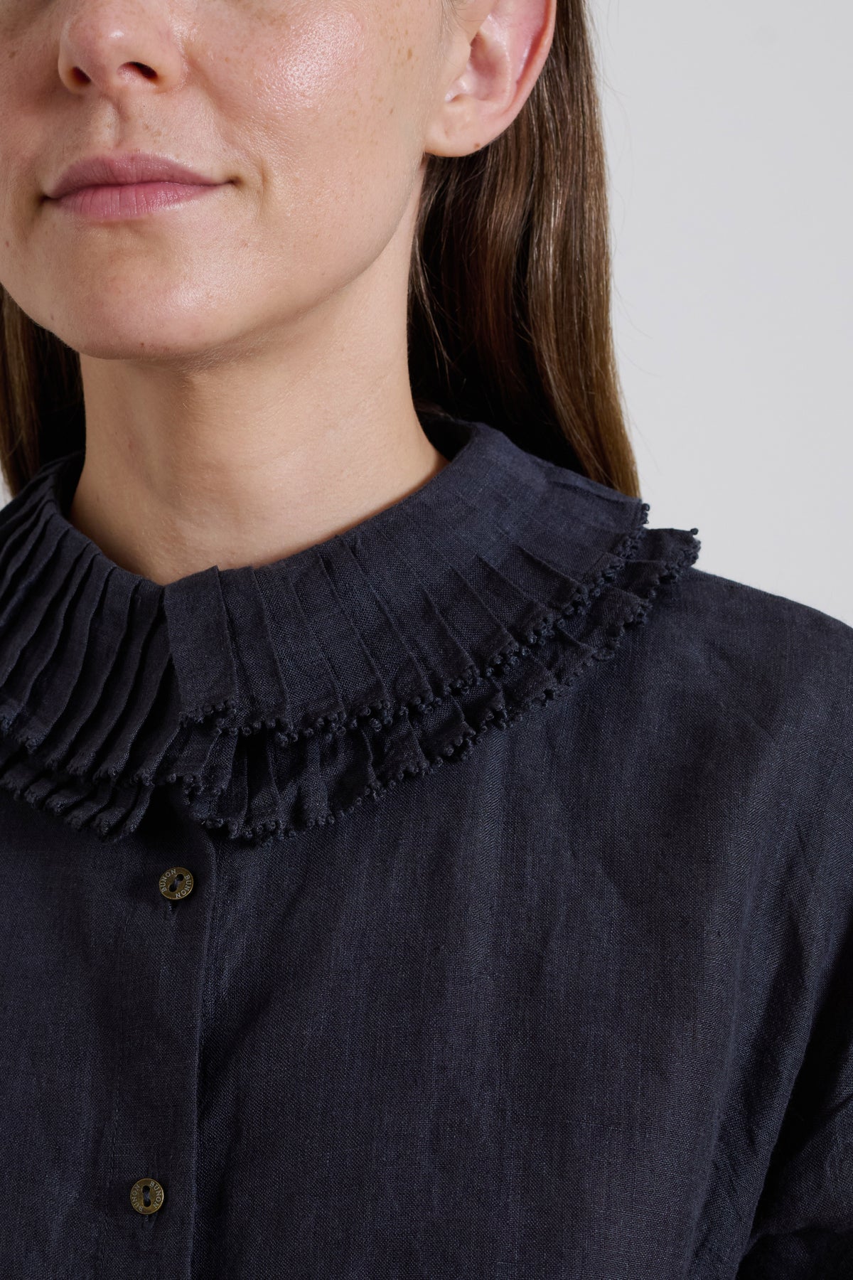 Bunon | Linen Shirt - Charcoal