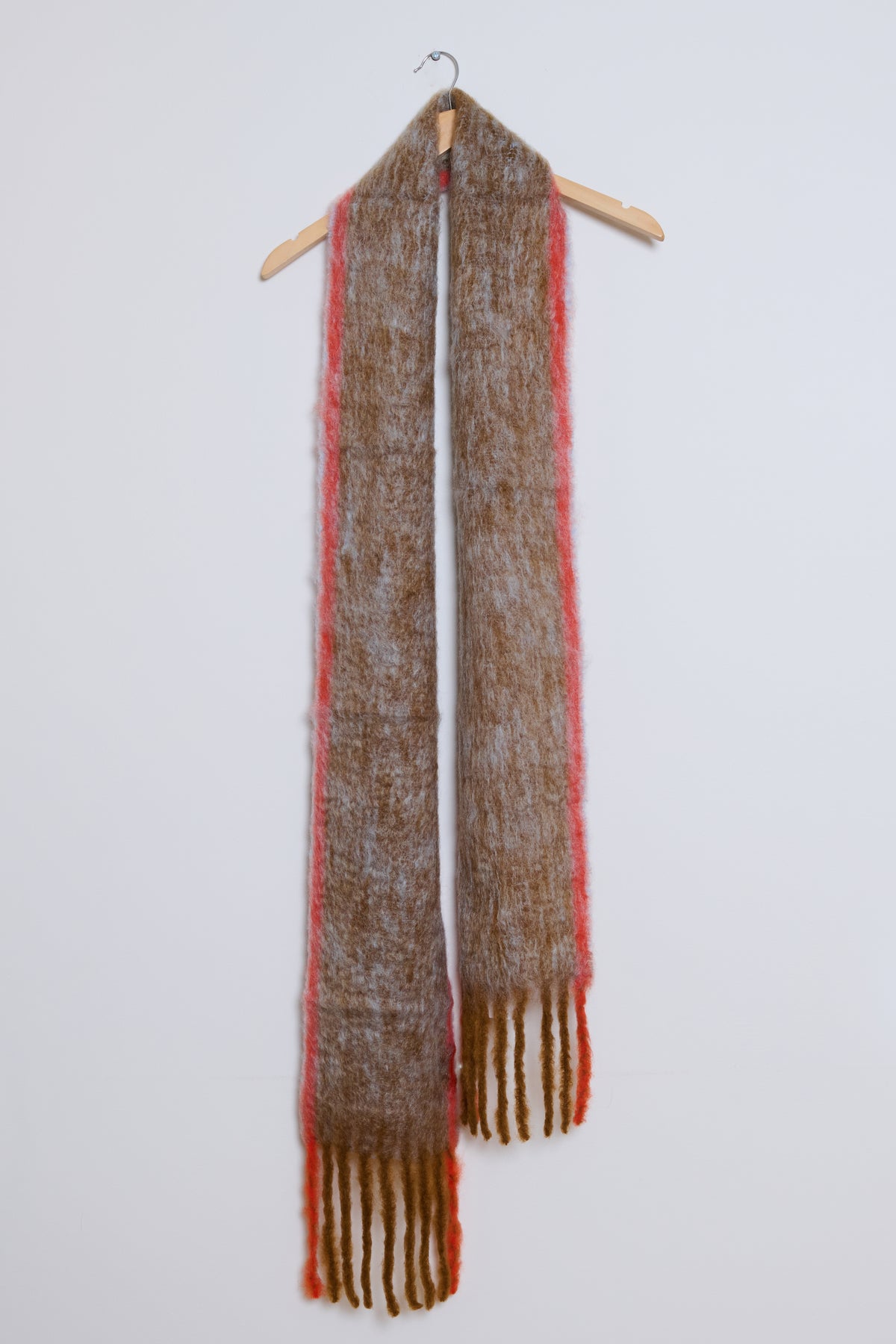 Mantas Ezcaray | Mohair Scarf - Twist in Brown and Orange