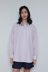 Skall | Edgar Shirt - Warm Beige/White Stripe