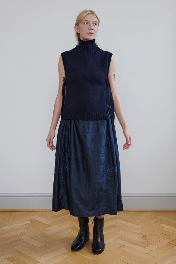 Runaway Bicycle Embroidered Skirt