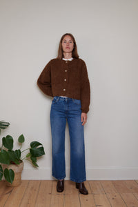 Cordera | Teddy Cropped Cardigan - Acorn