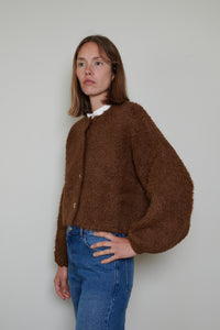 Cordera | Teddy Cropped Cardigan - Acorn