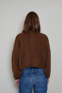 Cordera | Teddy Cropped Cardigan - Acorn