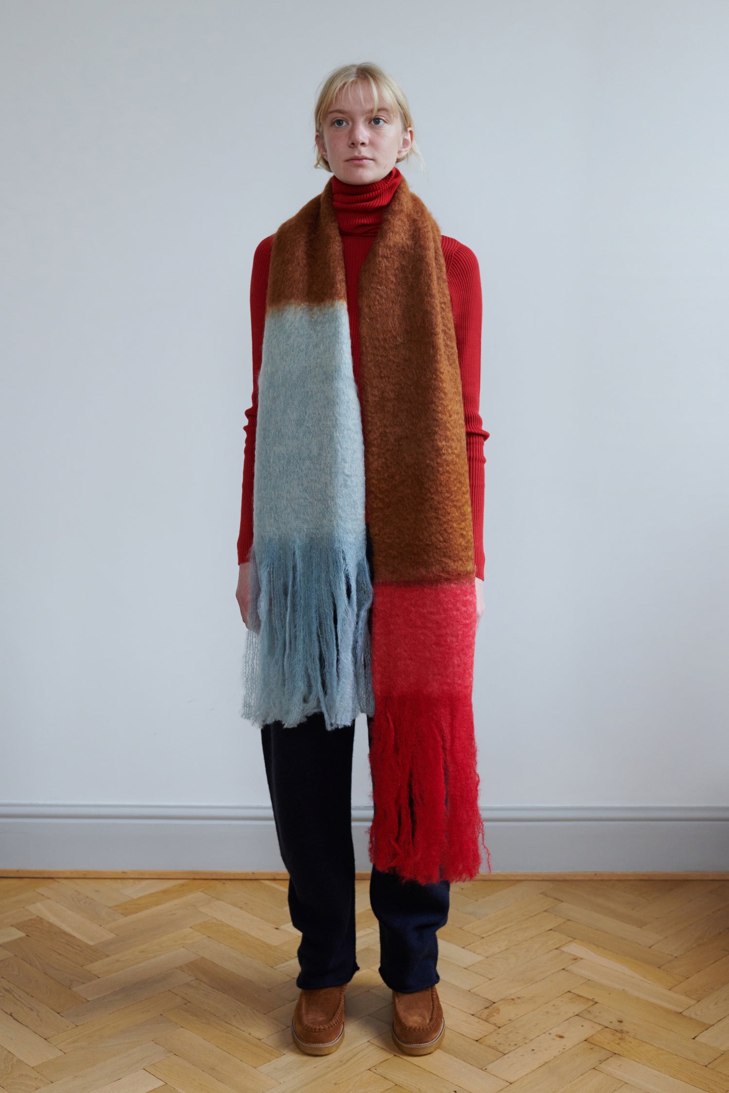 Ezcaray | Mohair Colour Block Scarf - CB-12B