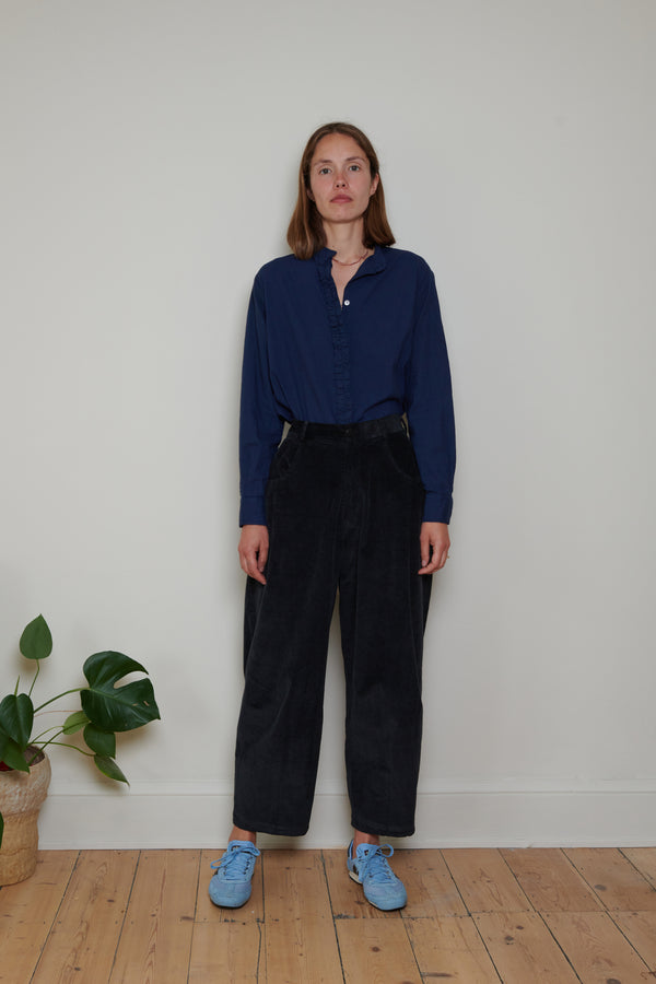 Cordera Corduroy Baggy Pants Black