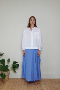 Indian Collection | Wrap Around Skirt - Blue Stripe