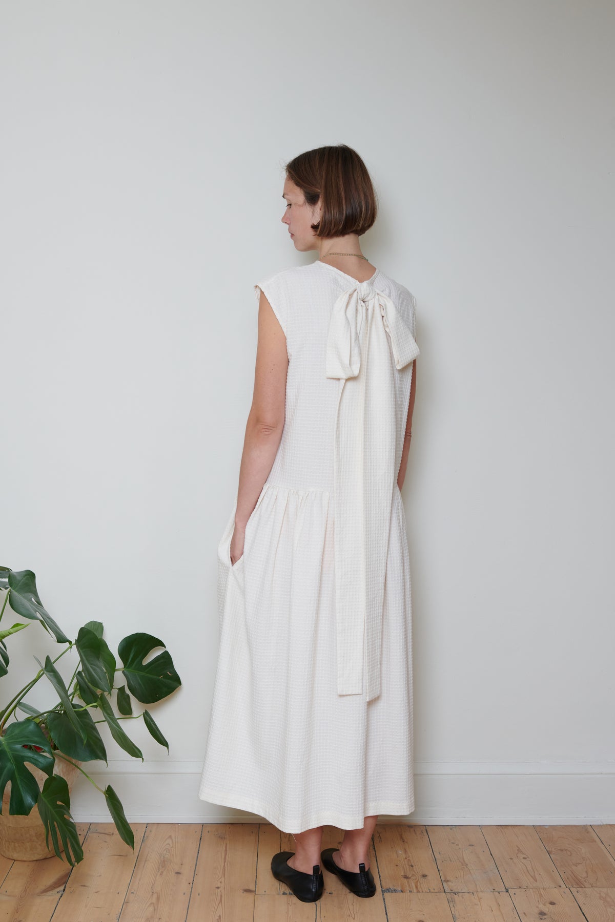 Cawley | Isabella Dress - Japanese Waffle Cotton