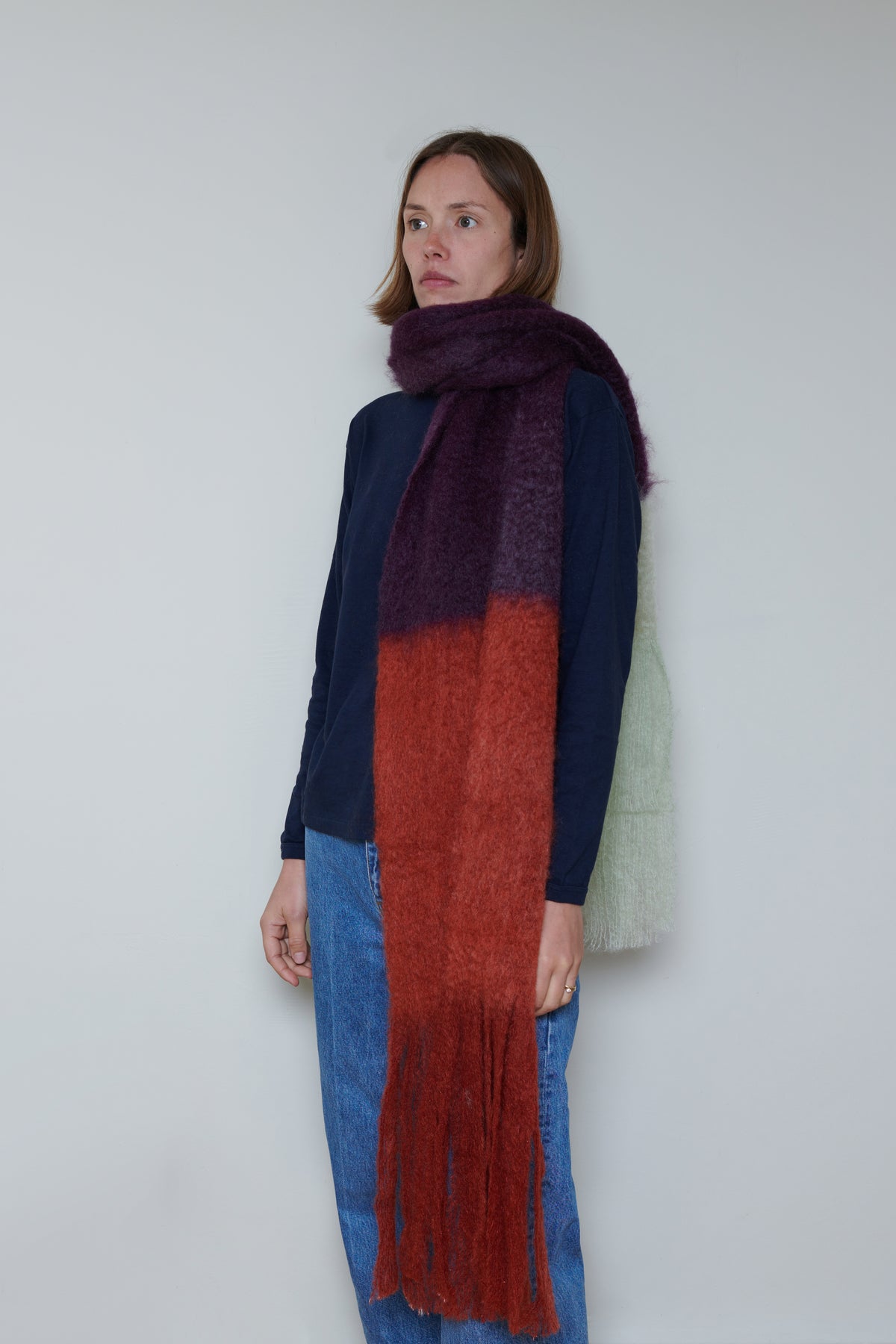 Ezcaray | Colour Block Mohair Scarf - CB-25B