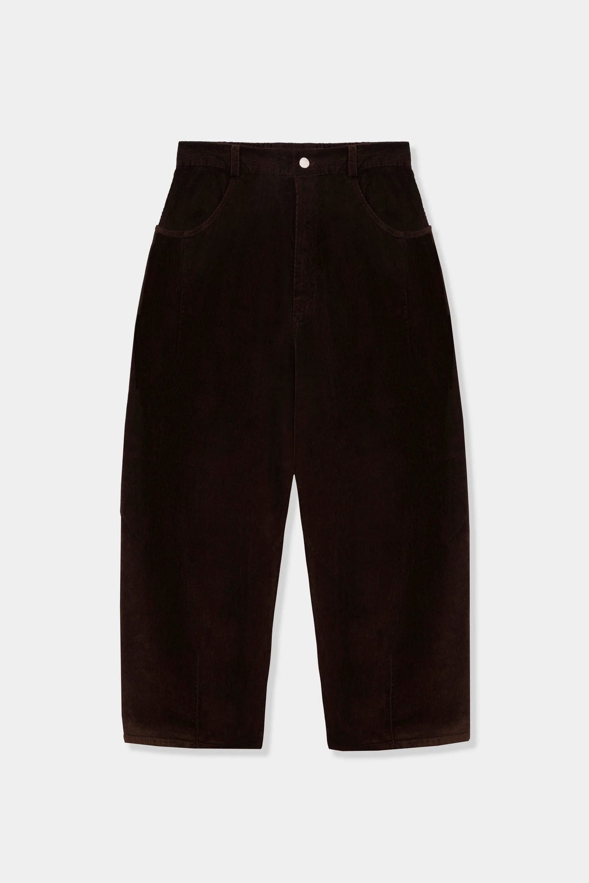 Cordera | Corduroy Baggy Pants- Brown