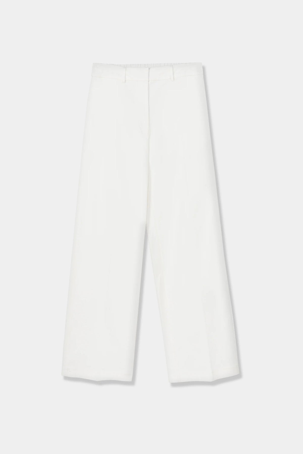 Cordera | Soft Cotton Straight Pants- White