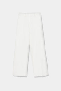 Cordera | Soft Cotton Straight Pants- White