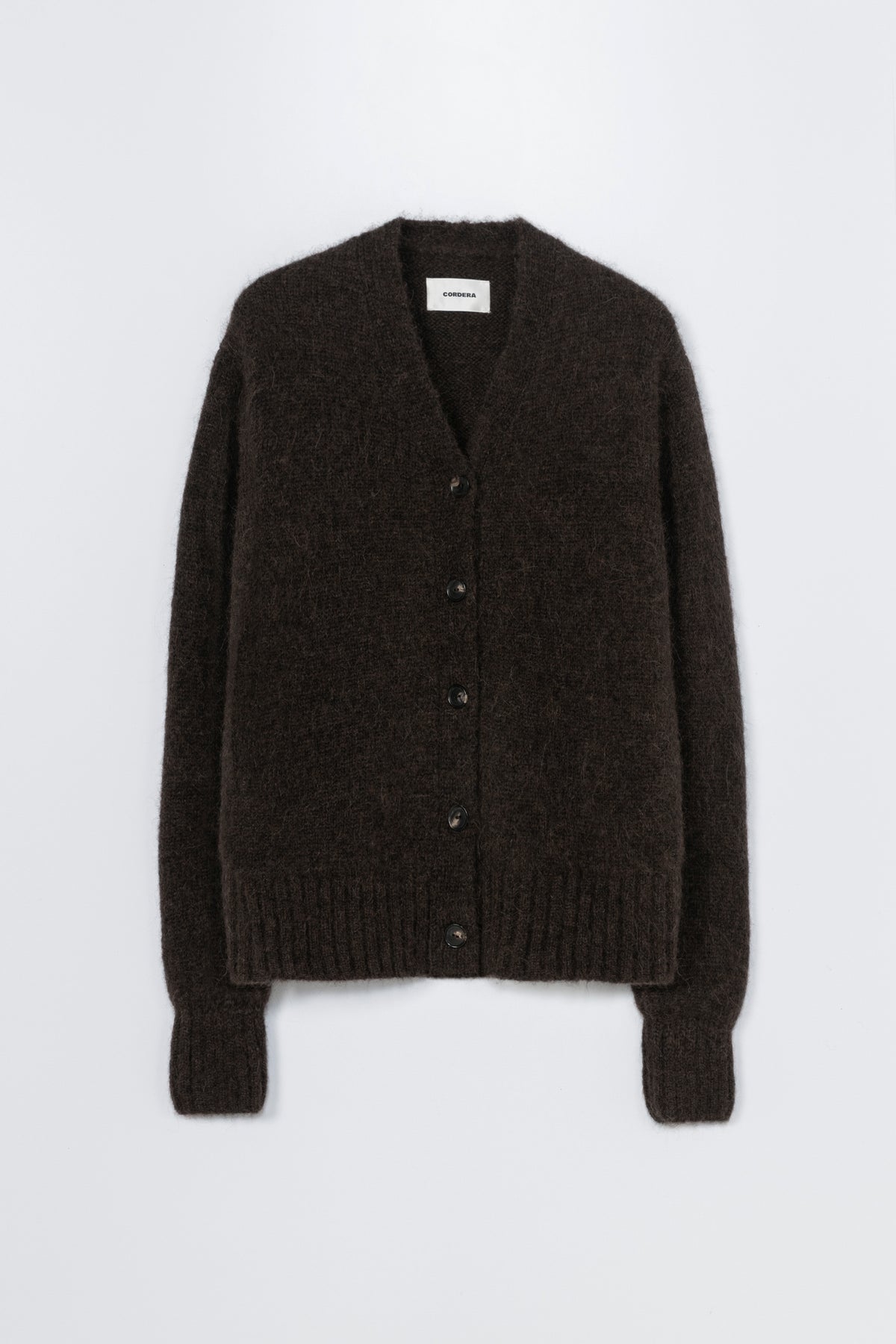 Cordera | Baby Alpaca Cardigan- Brown