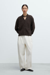 Cordera | Baby Alpaca Cardigan- Brown
