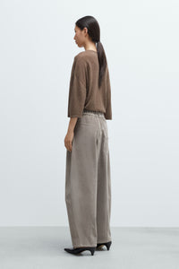 Cordera | Corduroy Baggy Pants - Cobblestone