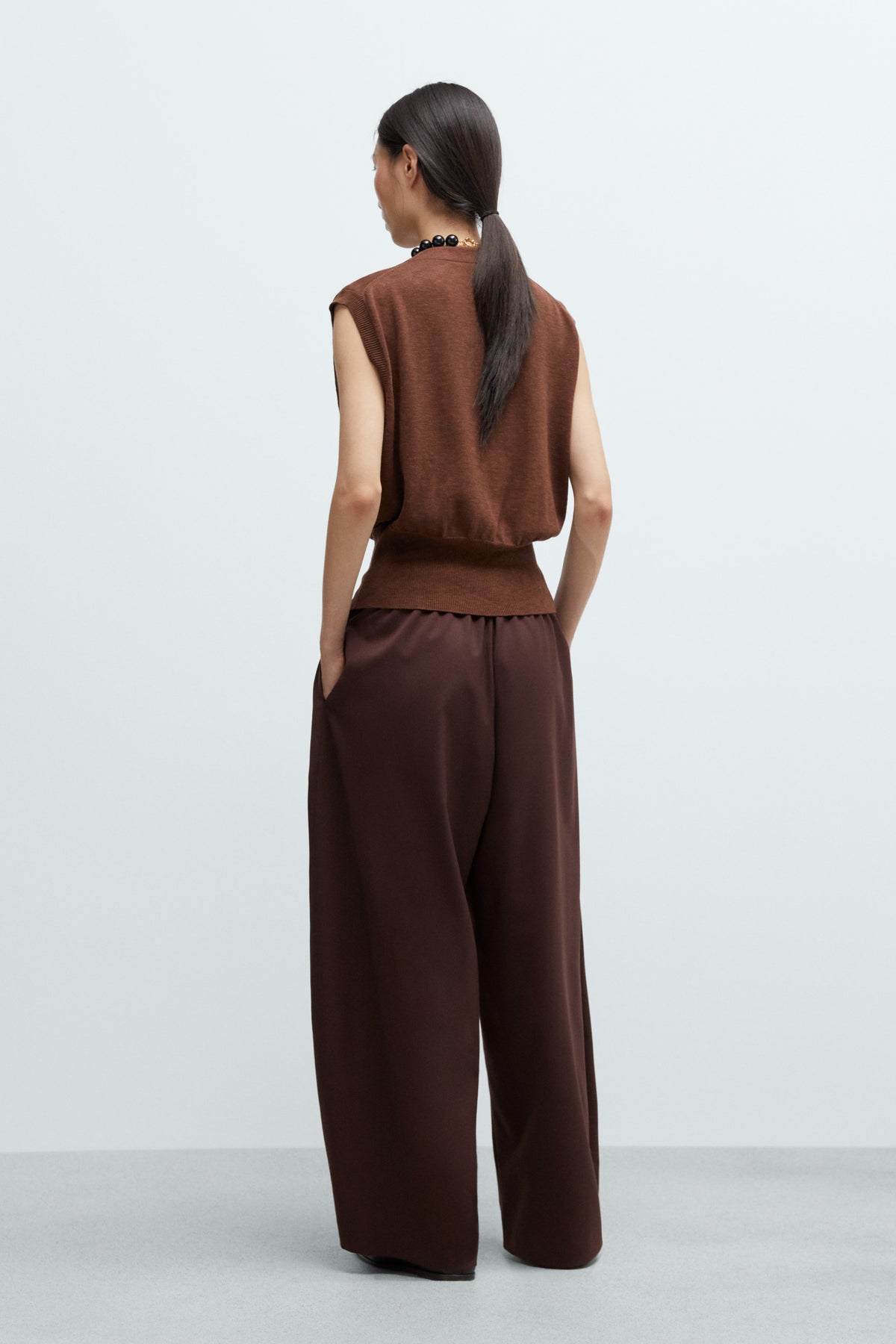 Cordera | Flecked Cotton Waistcoat - Russet