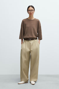 Cordera | Merino Wool Oversized T-Shirt - Deep Taupe