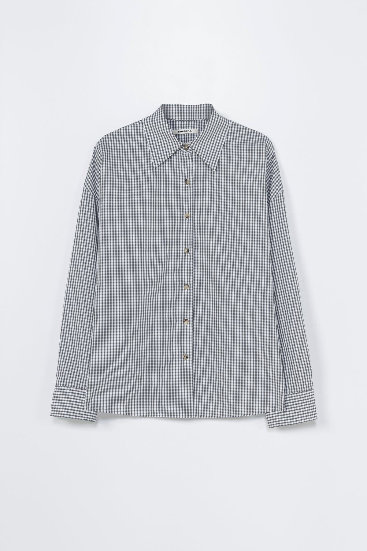 Cordera | Oversized Shirt - Vichy Grey