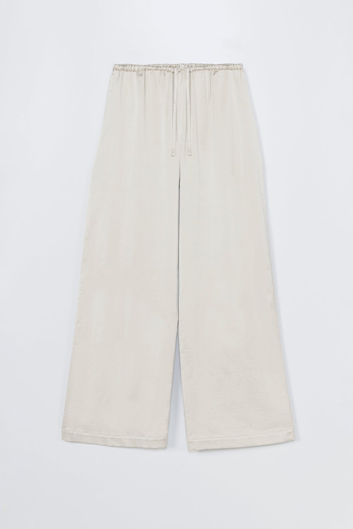 Cordera | Satin Drawstring Pants - Perla