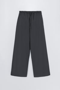 Cordera | Tailored Drawstring Pants - Ebony