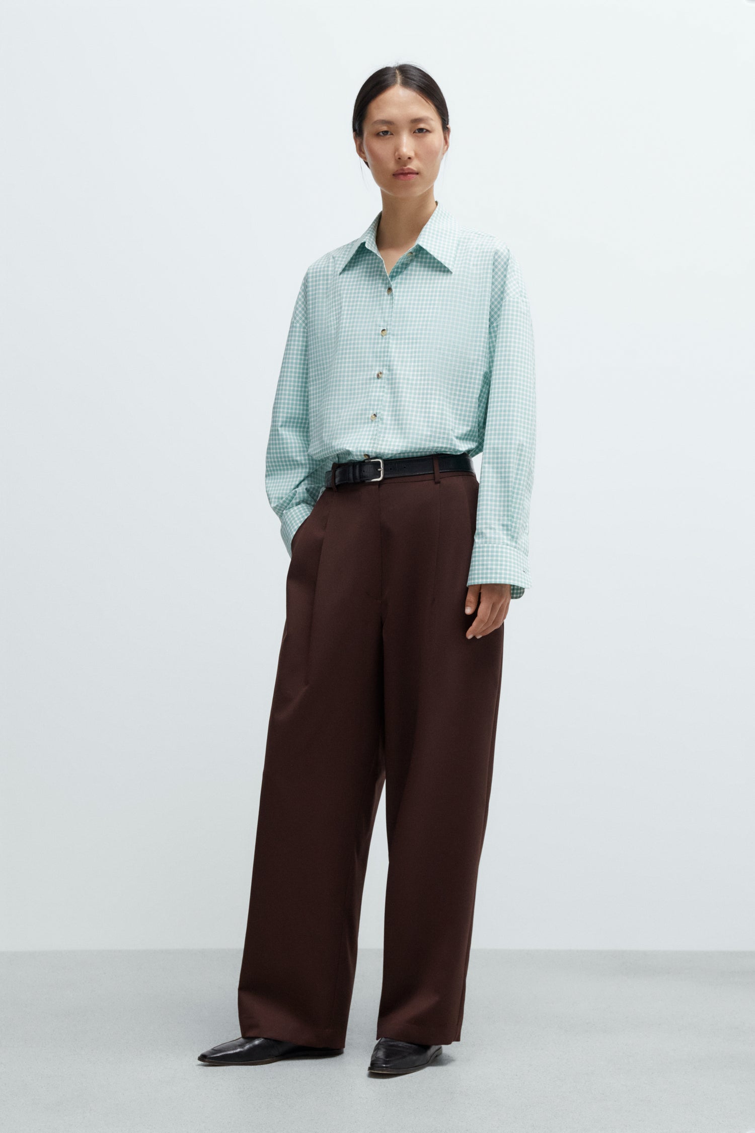 Cordera | Tailored Masculine Pants - Burgundy