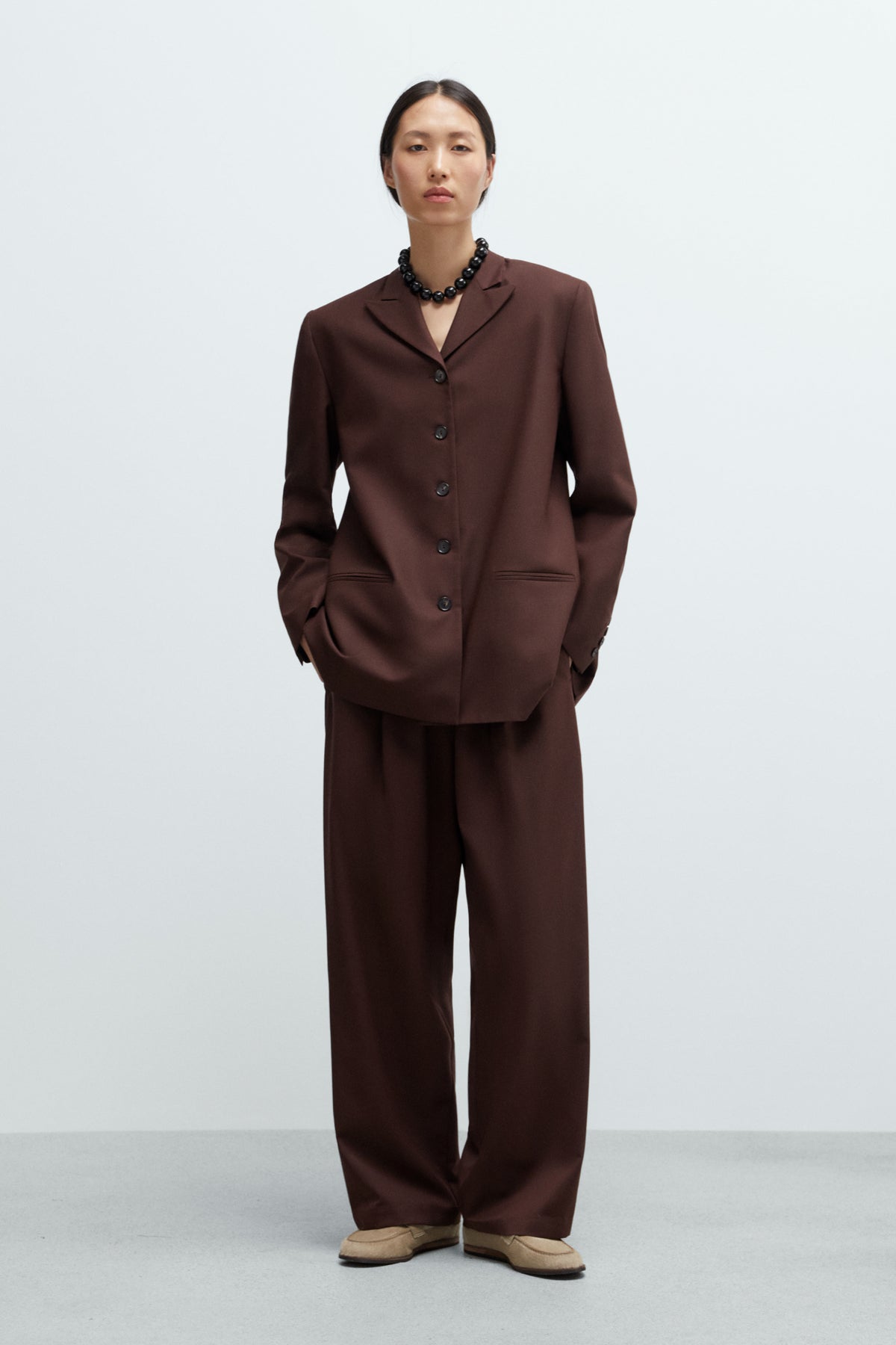 Cordera | Tailored Masculine Pants - Burgundy