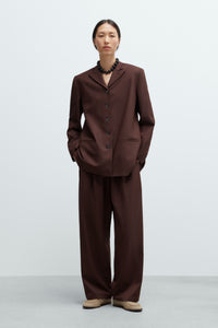 Cordera | Tailored Masculine Pants - Burgundy