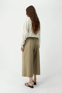 Cordera | Cotton Capri Pants- Camel