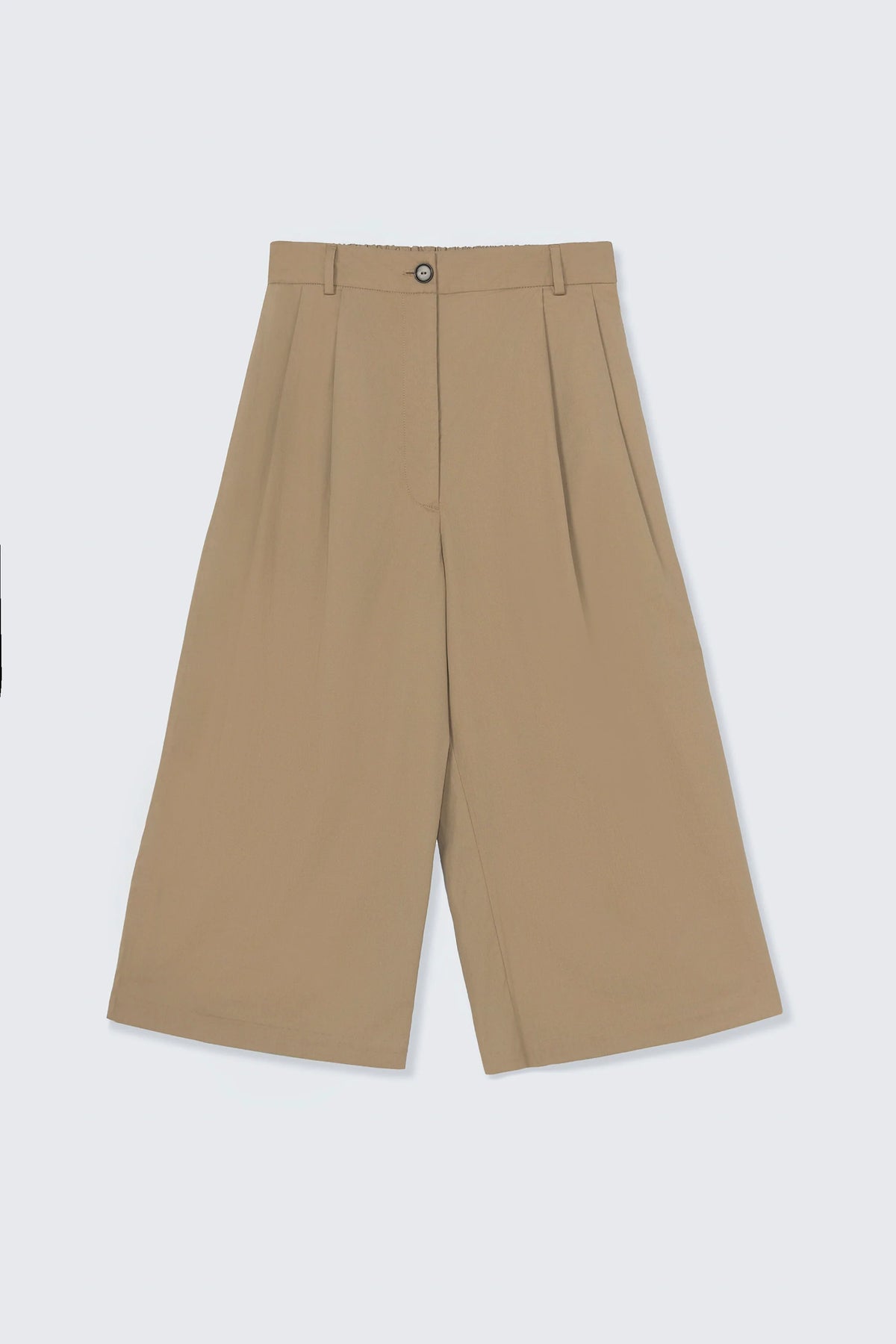 Cordera | Cotton Capri Pants- Camel