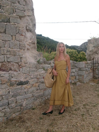 Tidy Street Collection | Corset Dress- Ochre