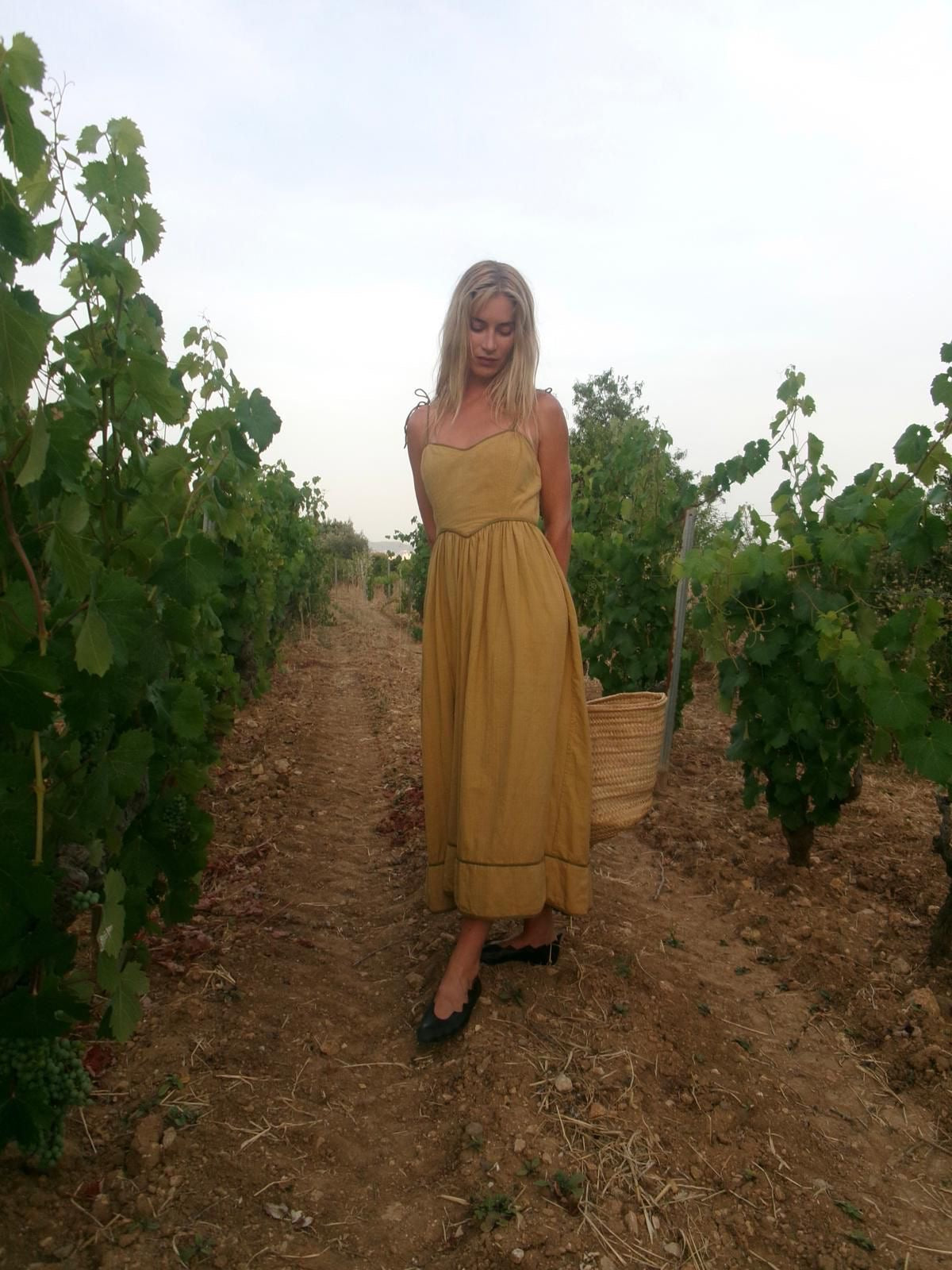 Tidy Street Collection | Corset Dress- Ochre