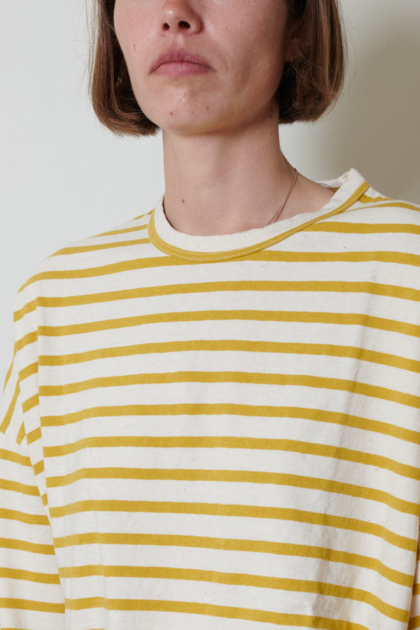 Ichi Antiquités Striped Loose Cotton Top