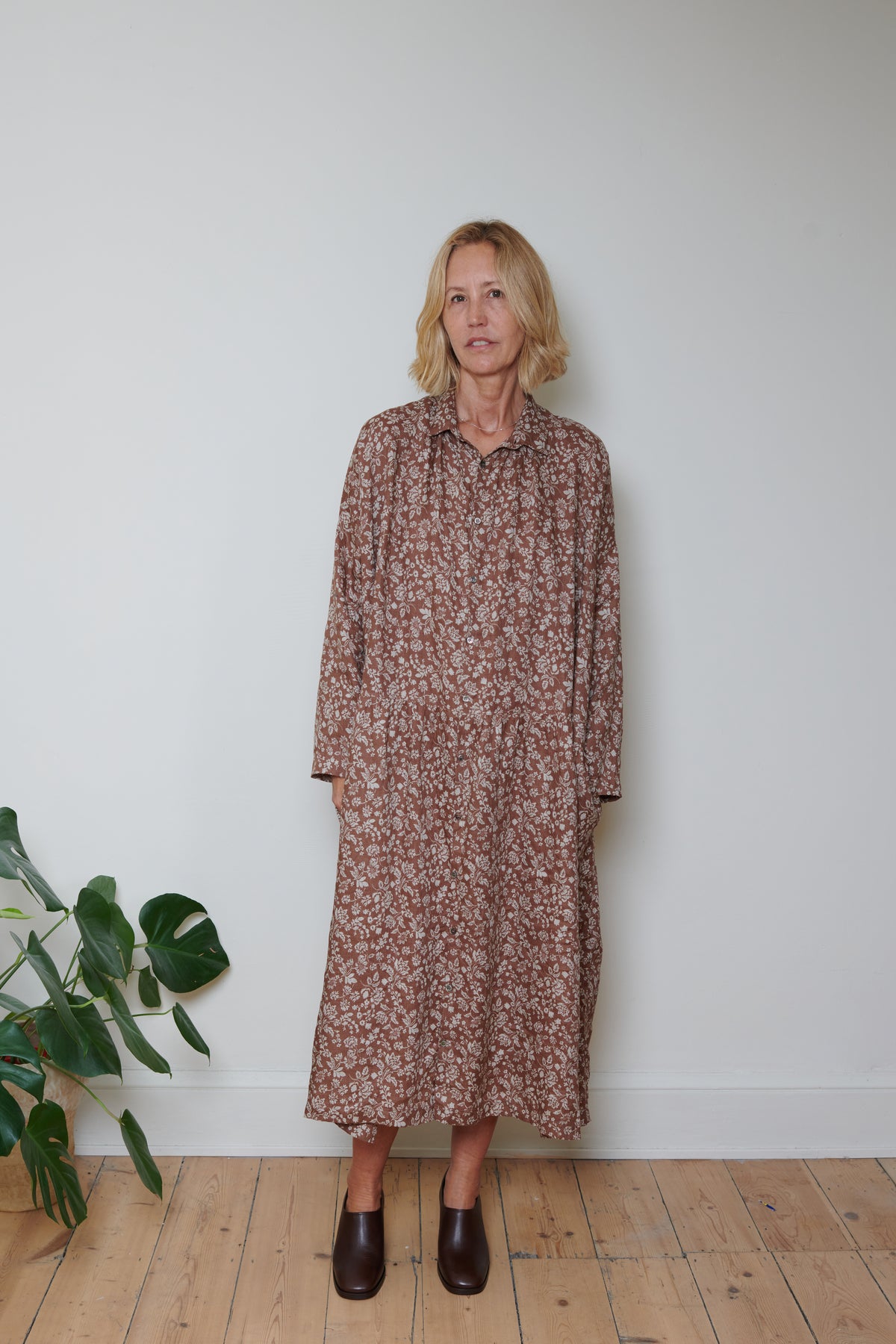 Ichi Antiquités | Linen Dress - Flower Print