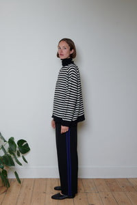 Ichi Antiquités | Wool and Alpaca Turtleneck - Striped