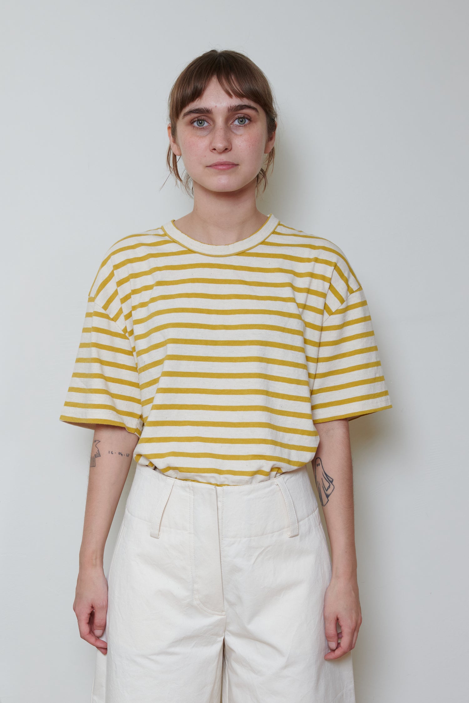 Ichi Antiquités | Striped Cotton Top - Short Sleeve