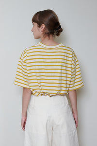 Ichi Antiquités | Striped Cotton Top - Short Sleeve