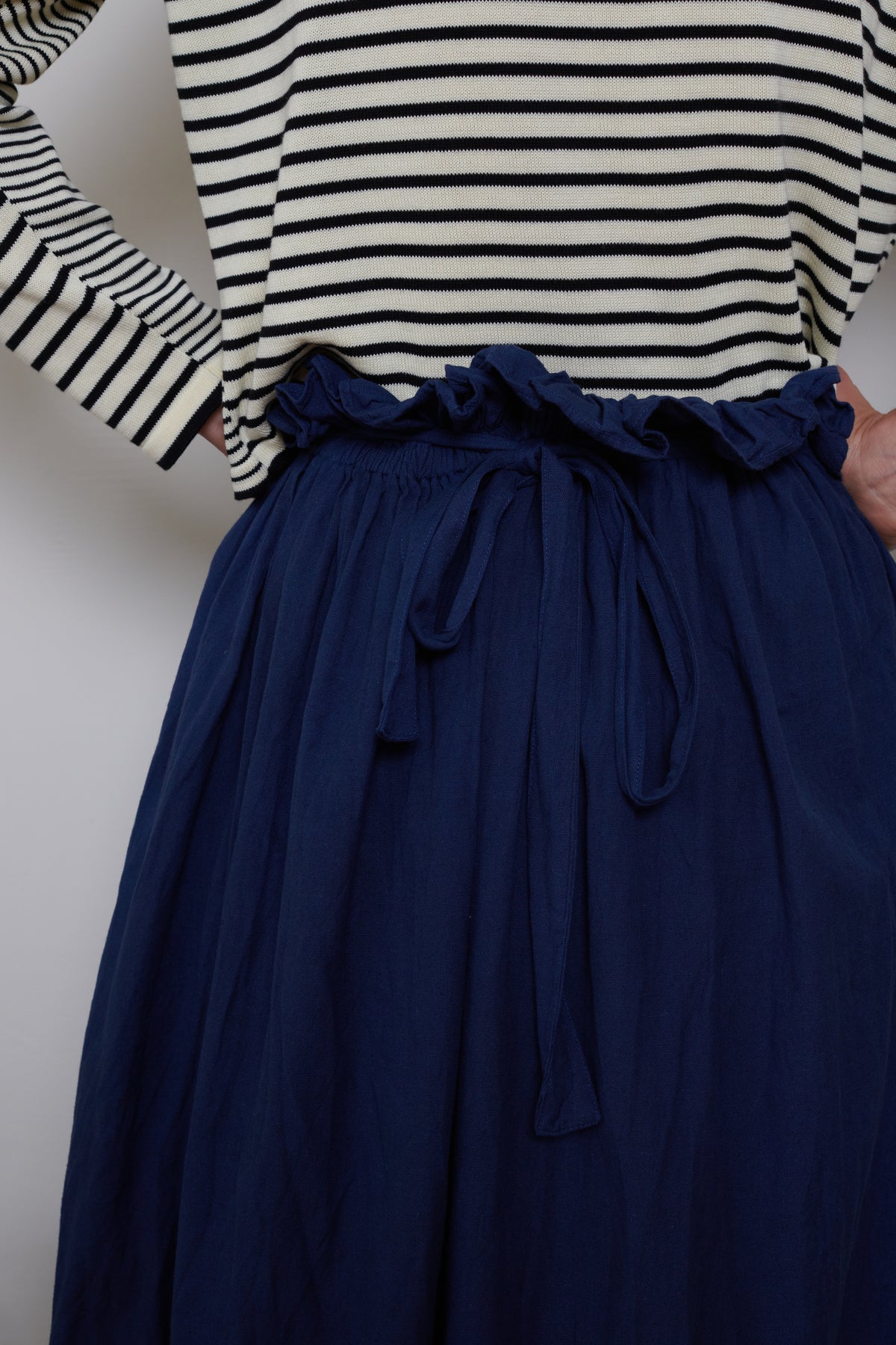 Indian Collection | Ruffle Top Skirt - Indigo