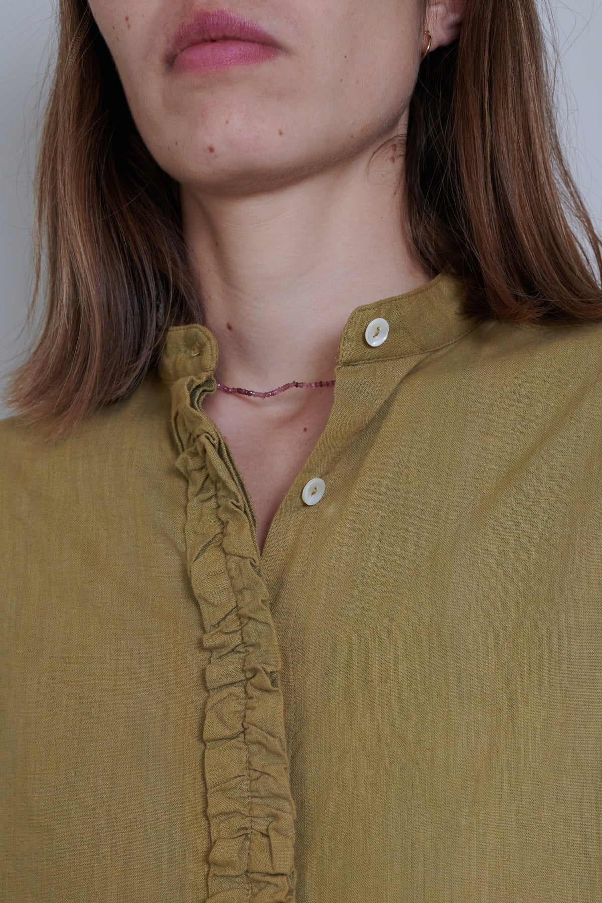 Indian Collection | Frill Blouse - Ochre