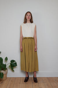 Indian Collection | Ruffle Top Skirt - Ochre