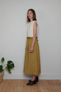 Indian Collection | Ruffle Top Skirt - Ochre