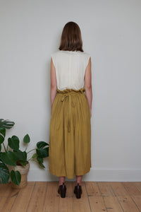 Indian Collection | Ruffle Top Skirt - Ochre