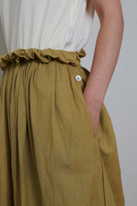 Indian Collection | Ruffle Top Skirt - Ochre