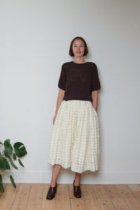 Runaway Bicycle textured merino wool skirt