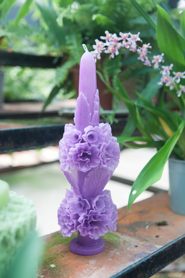Mexican Flower Candles Tall